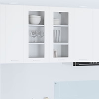 vidaXL Hängande skåp med lagring Vit 80 x 31 x 80 cm Konstruerat trä