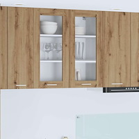 vidaXL Hängande skåp Artisan Ek 80 x 31 x 80 cm Konstruerat trä