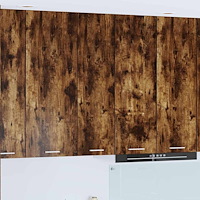 vidaXL Hängande skåp med dörr Rökt ek 30 x 31 x 100 cm Konstruerat trä