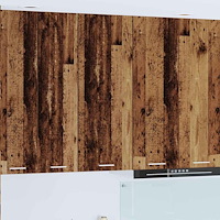 vidaXL Hängande skåp Gammalt trä 40 x 31 x 100 cm Konstruerat trä