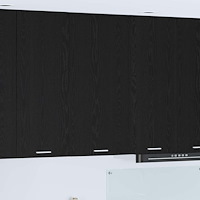 vidaXL Hängande skåp Svart ek och vit 50 x 31 x 100 cm Konstruerat trä