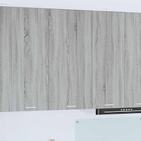 vidaXL Hängande skåp med lagring Grå Sonoma och vit 50 x 31 x 100 cm