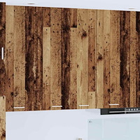 vidaXL Hängande skåp Gammalt trä 60 x 31 x 100 cm Konstruerat trä