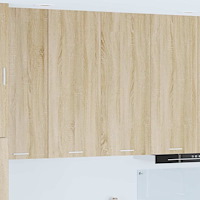 vidaXL Hängande skåp Sonoma-ek 80 x 31 x 100 cm Konstruerat trä