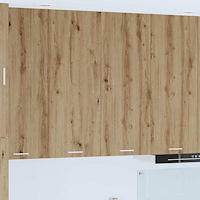 vidaXL Hängande skåp Artisan Ek 80 x 31 x 100 cm Konstruerat trä