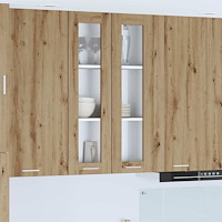 vidaXL Hängande skåp Artisan Ek 60 x 31 x 100 cm Konstruerat trä