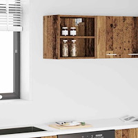 vidaXL Hängande skåp Gammalt trä 40 x 29,5 x 40 cm Konstruerat trä