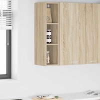 vidaXL Hängande skåp Sonoma-ek 20 x 29,5 x 80 cm Konstruerat trä