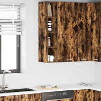 vidaXL Hängande skåp Rökt ek 20 x 29,5 x 100 cm Konstruerat trä