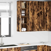 vidaXL Hängande skåp Rökt ek 30 x 29,5 x 100 cm Konstruerat trä