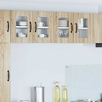 vidaXL Köksskåp 2 pcs Sonoma-ek 60 x 31 x 40 cm Konstruerat trä