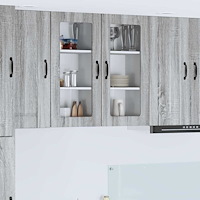 vidaXL Köksskåp 2 pcs Grå Sonoma 40 x 31 x 80 cm Konstruerat trä