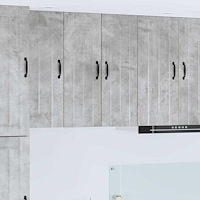 vidaXL Köksskåp 2 pcs Betonggrå 30 x 31 x 80 cm Konstruerat trä