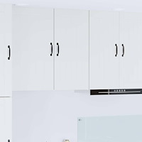 vidaXL Köksskåp Högblanka vita 40 x 31 x 80 cm Konstruerat trä