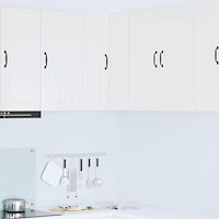 vidaXL Köksskåp Högblanka vita 57 x 57 x 80 cm Konstruerat trä