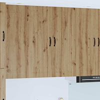 vidaXL Köksskåp Artisan Ek 80 x 31 x 100 cm Konstruerat trä