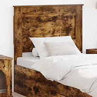 vidaXL Huvudgavel med huvudgavel Rökt ek 90 cm Konstruerat trä