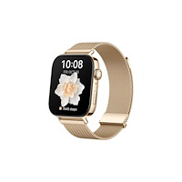 Huawei Huawei Watch Fit 3 - aluminiumlegering - smart klocka med milanese-rem - guld - guld