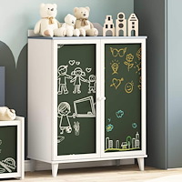 vidaXL Kritskåp med hylla med lagring Grå och vit Konstruerat trä