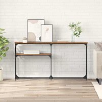 vidaXL Konsolbord Gammalt trä 145x22.5x75cm Konstruerat trä