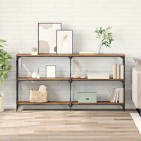 vidaXL Konsolbord Gammalt trä 156 x 28 x 80,5 cm Konstruerat trä