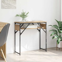 vidaXL Konsolbord Artisan Ek 75x30x75cm Konstruerat trä