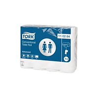 TORK Toiletpapir Tork T4 Advanced 2-lags 34,7 m hvid