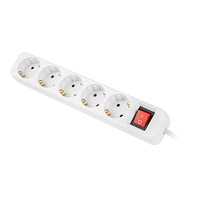 LANBERG Lanberg - effektband - med kretsbrytare - 2500 watt
