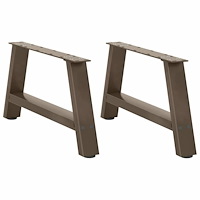 vidaXL Soffbordsben A-formade 2 st 60x(30-31) cm stål