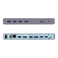 i-tec i-Tec USB-C / USB-A 3.0 4K Dual Video Docking Station - dockningsstation - USB-C - 1GbE
