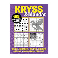 Karin Thorell Kryss & blandat (lila): 158 bokstavspussel med kryss, korsord, krypto (häftad)