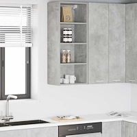 vidaXL Hängande skåp Betonggrå 40 x 29,5 x 100 cm Konstruerat trä