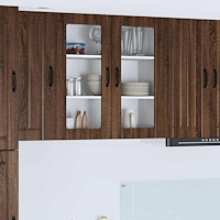 vidaXL Köksskåp Brun Ek 80 x 31 x 80 cm Konstruerat trä