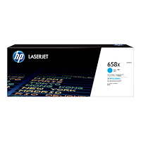 HP HP 658X - hög kapacitet - cyan - original - LaserJet - tonerkassett (W2001X)