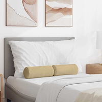 vidaXL Bolsterkuddar 2 pcs Grågrön Ø 15 x 40 cm Kordread tyg