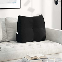 vidaXL Ryggkudde Svart 60 x 24 x 50 cm Sammet