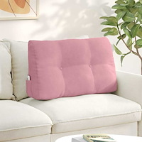vidaXL Ryggkudde Rosa 80 x 24 x 50 cm Sammet