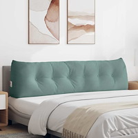 vidaXL Ryggkudde Havgrön 180 x 24 x 50 cm Sammet