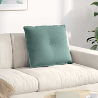 vidaXL Ryggkudde Havgrön 60 x 50 cm Kordread tyg