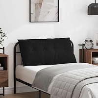 vidaXL Ryggkudde Svart 100 x 19 x 50 cm tyg