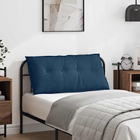 vidaXL Ryggkudde Blå 100 x 19 x 50 cm tyg