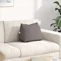 vidaXL Ryggkudde Taupe 45 x 20 x 35 cm tyg