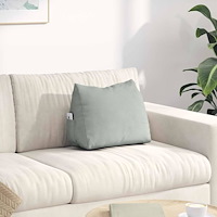 vidaXL Ryggkudde Ljusgrå 45 x 20 x 35 cm Kordread tyg