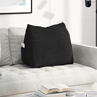 vidaXL Ryggkudde Svart 60 x 20 x 50 cm tyg