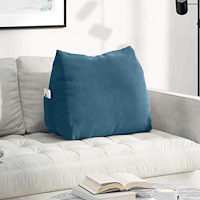 vidaXL Ryggkudde Blå 60 x 20 x 50 cm Kordread tyg