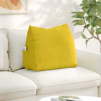 vidaXL Ryggkudde Gul 60 x 20 x 50 cm Kordread tyg