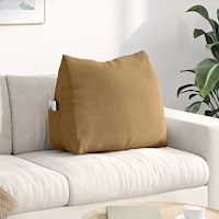 vidaXL Ryggkudde Brun 60 x 20 x 50 cm Kordread tyg