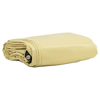 vidaXL Presenning 650g / m² Beige 5 x 7 m Canvas med PVC-beläggning