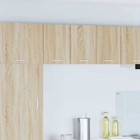 vidaXL Hängande skåp Riga 2 pcs Sonoma ek och vit 30 x 31 x 40 cm