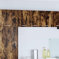 vidaXL Hängande skåp med lagring 2 pcs Rökt ek och vit 30 x 31 x 40 cm